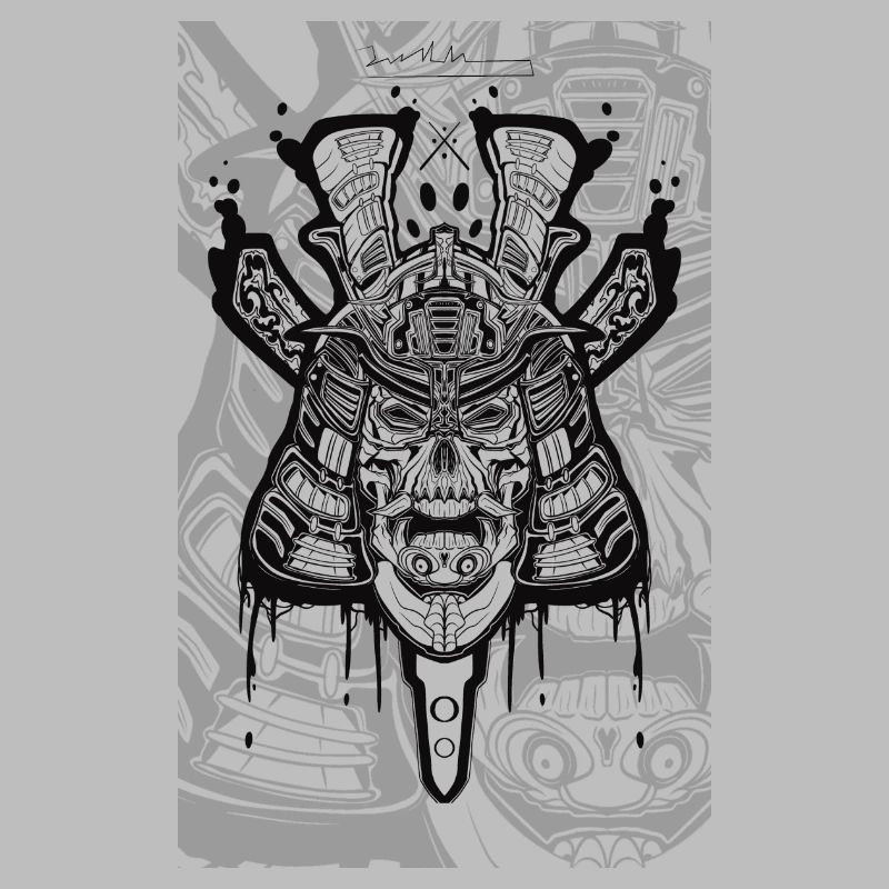 Samurai skull