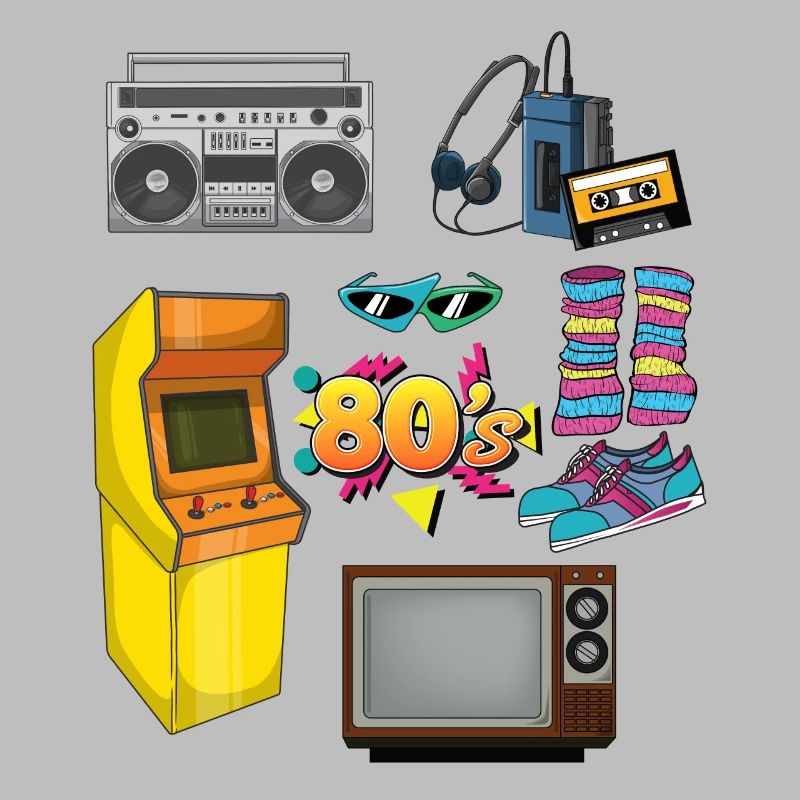Retro Special 80s Objects 1980s