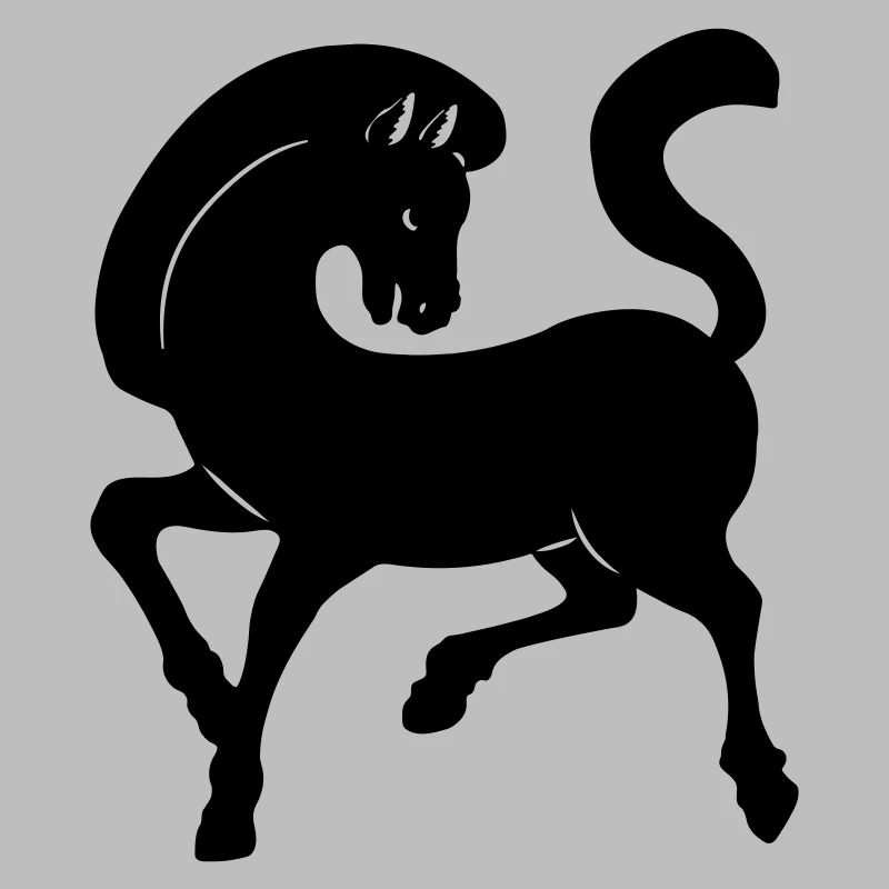 Image d’ombre de cheval année du cheval