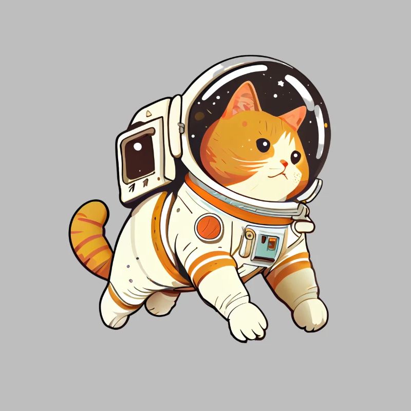 Chat mignon de l'espace - Humour animaux drôle