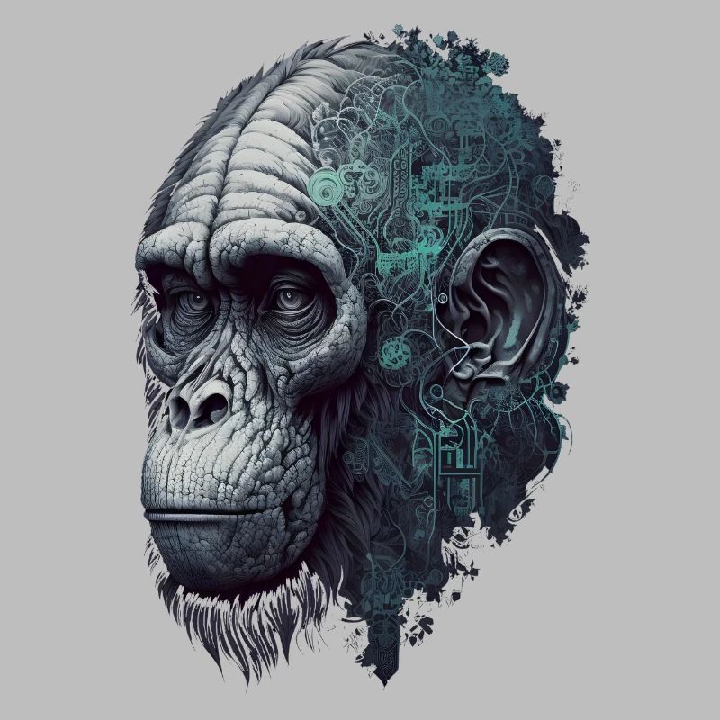 AI-controlled monkey