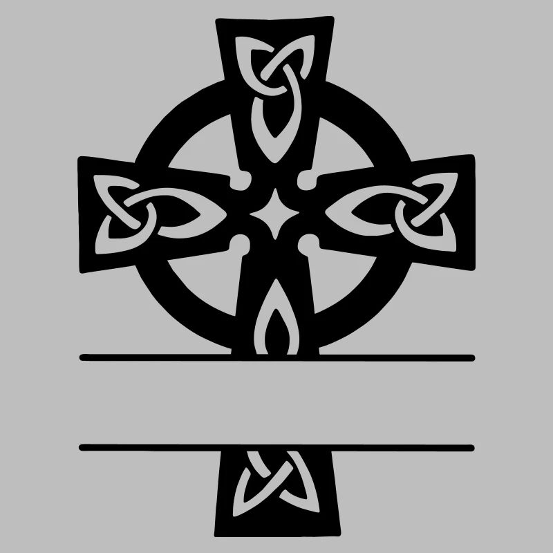 Celtic cross monogram logo