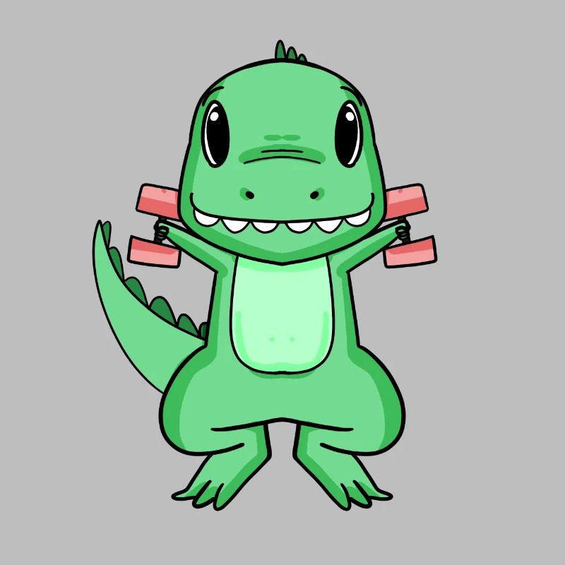 Dino Dumbbell Training Strength Training Gift