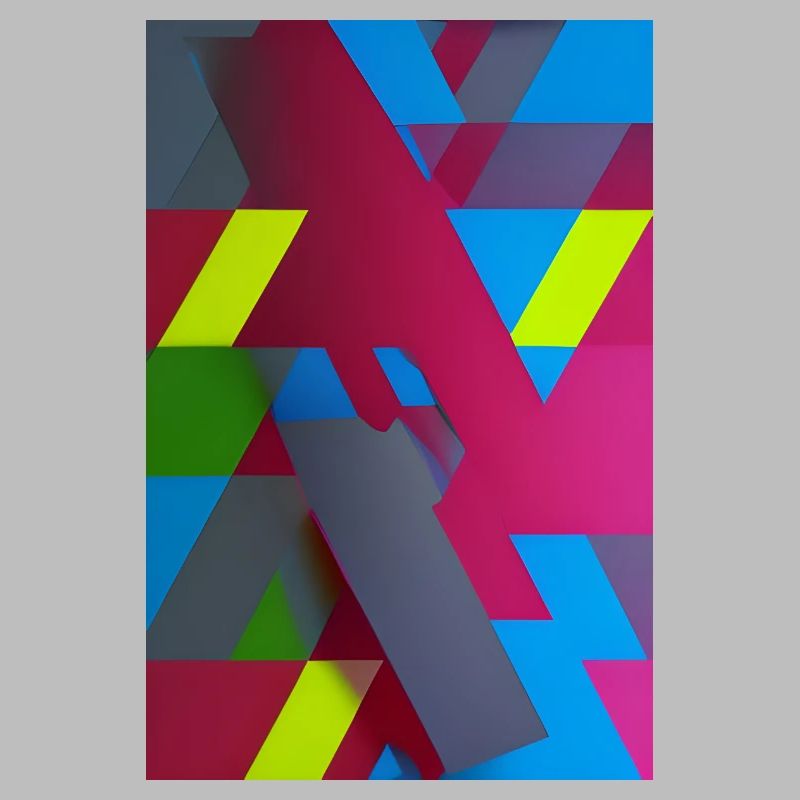 Composition du triangle géométrique néon
