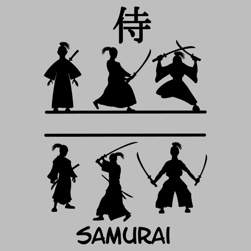 Samurai mit Schwertern