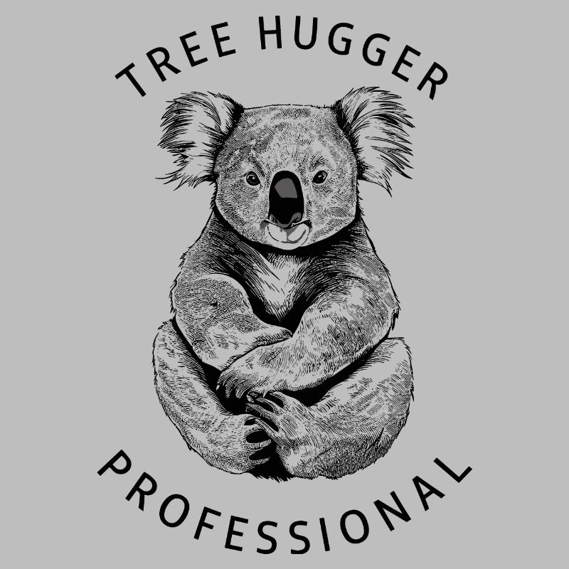 Professional Tree Hugger - Minimalist Koala