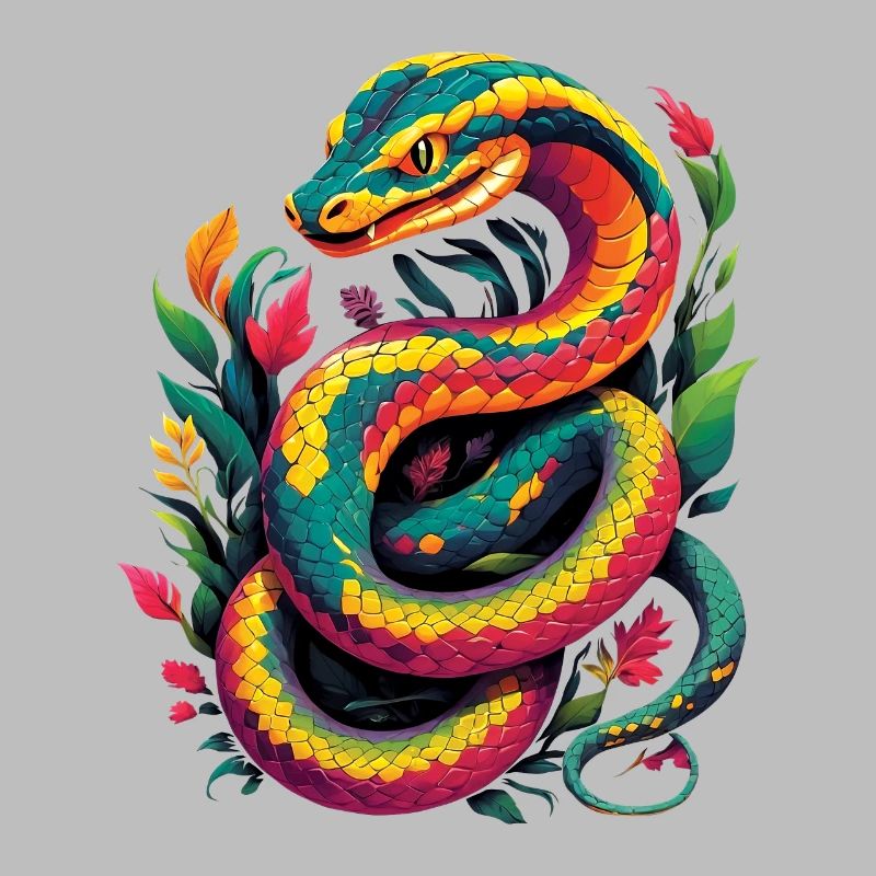 Serpent multicolore