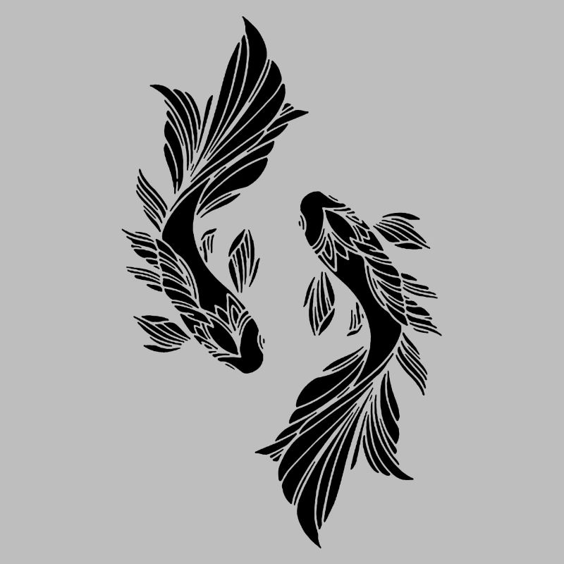 Two black fish
