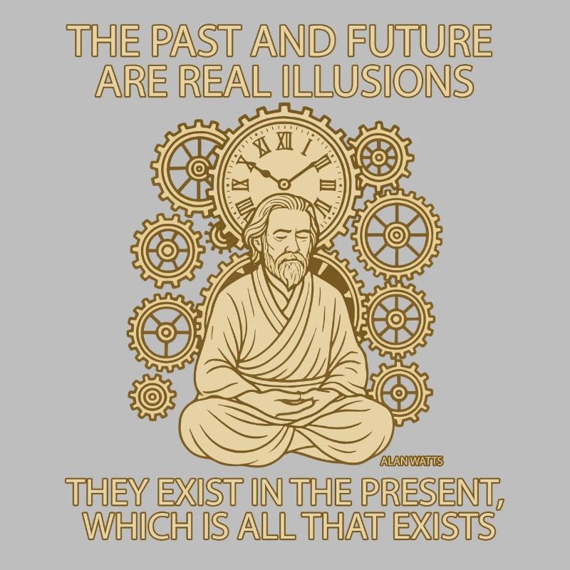 Alan Watts Present Time Citation Tee