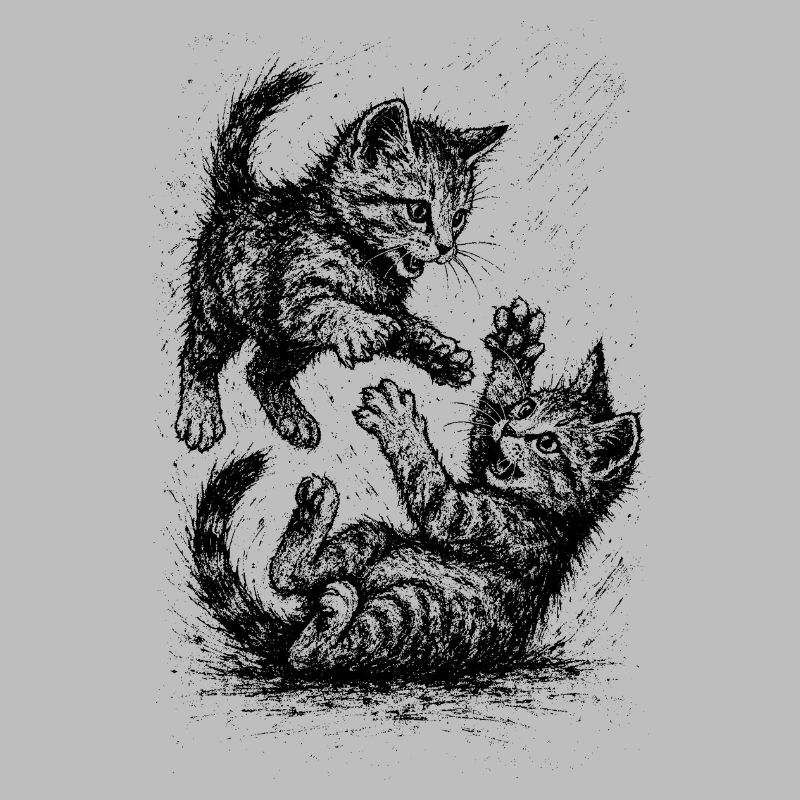 Rangée de chats