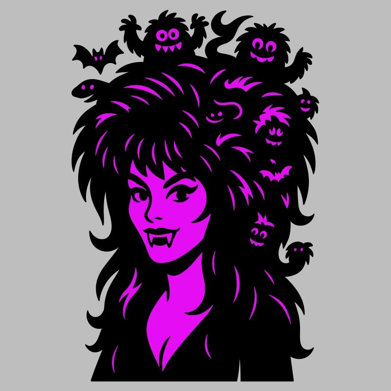 Dame vampire avec des super-cheveux !