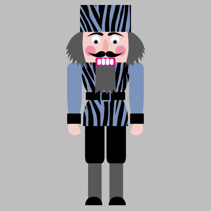 Nutcracker Zebra Pattern Christmas Decoration Advent
