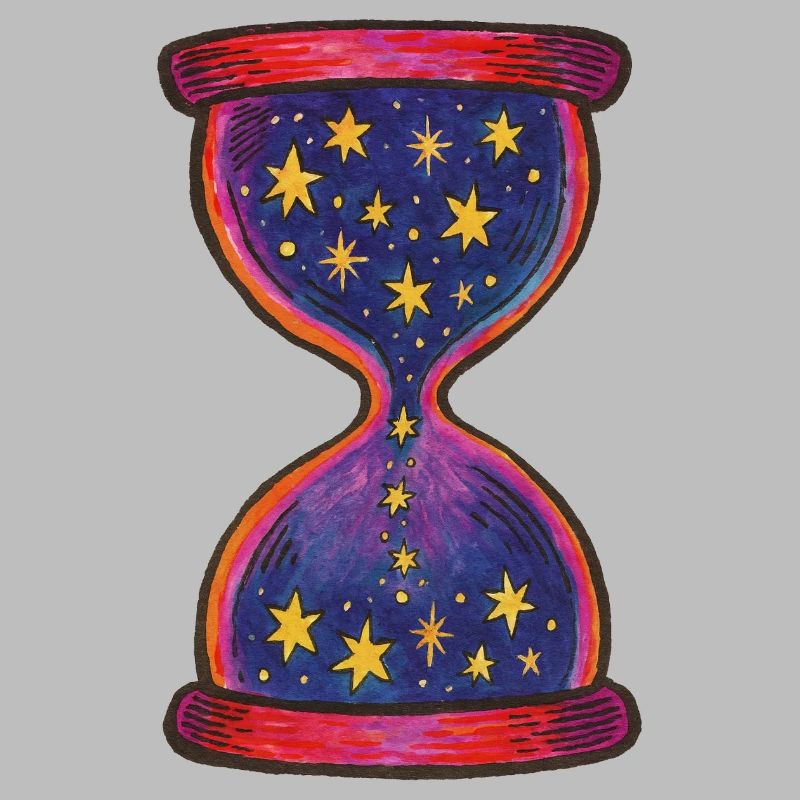 Celestial Hourglass Artistic Pattern