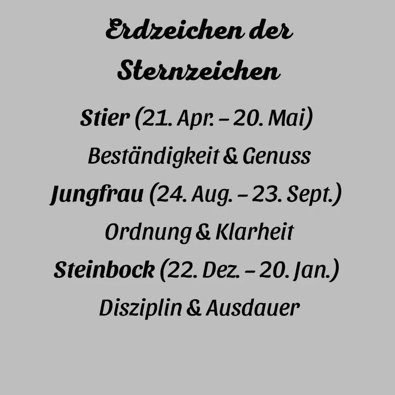Erdzeichen_der_Sternzeichen