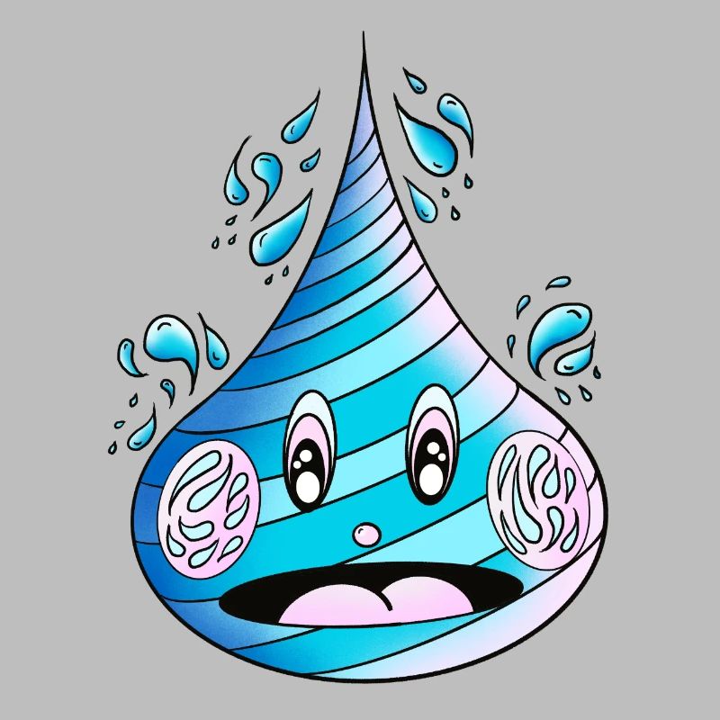 Aufgeweckter Wassertropfen