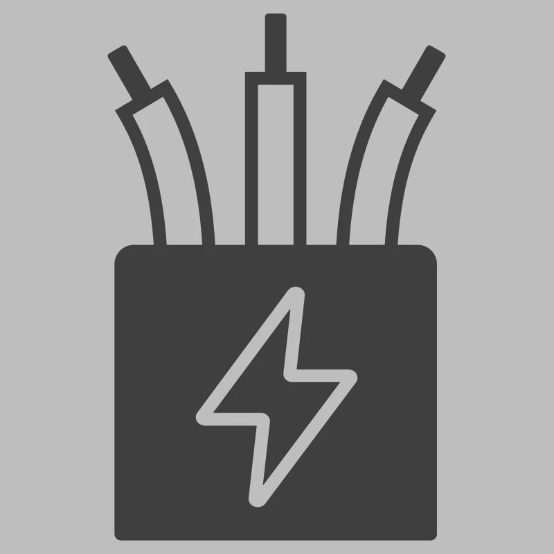Câble électrique Alimentation Icône Logo