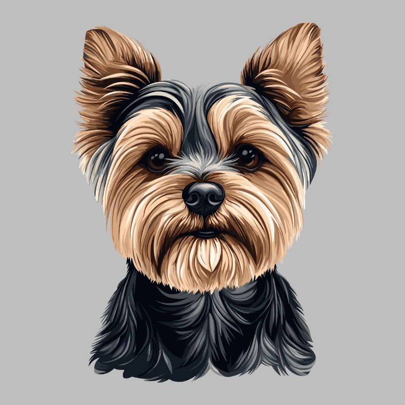 Dessin animé mignon de Yorkshire Terrier
