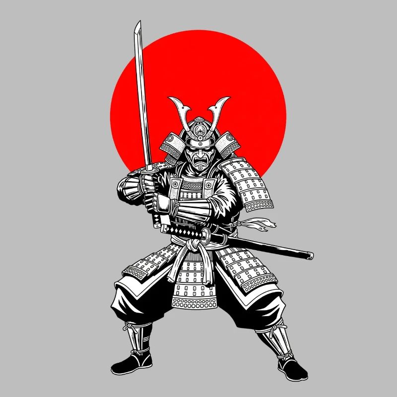 Traditioneller Samurai Krieger