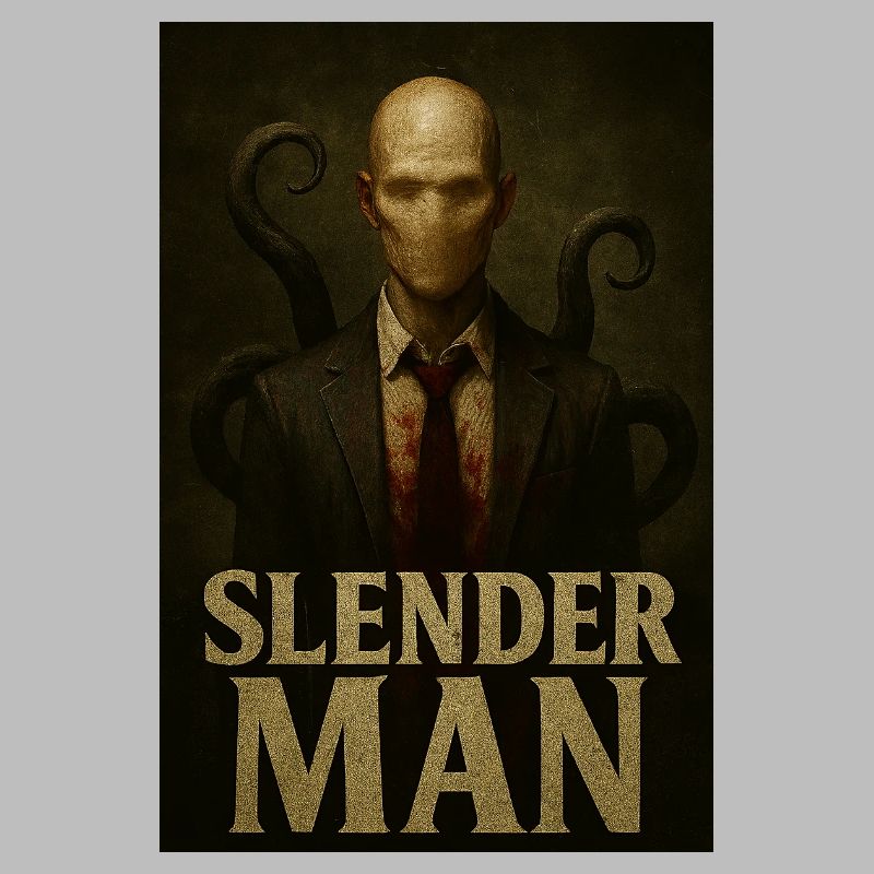Slender Man VHS Forest Glitch Horror Tee
