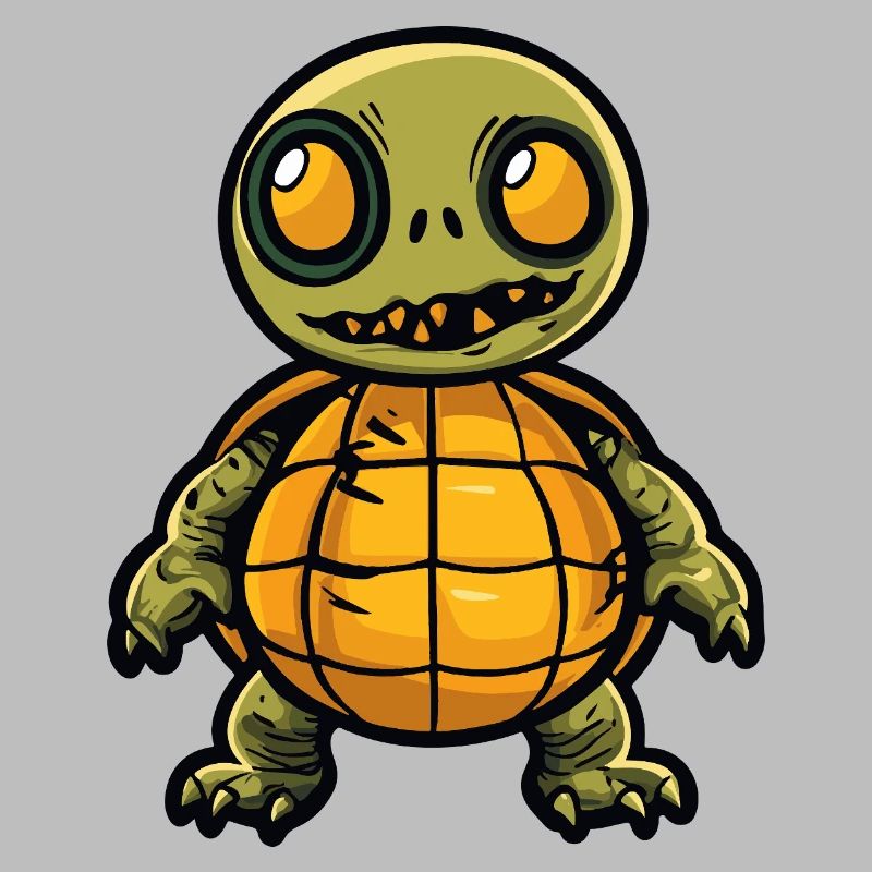 Turtle Halloween Comic Funny