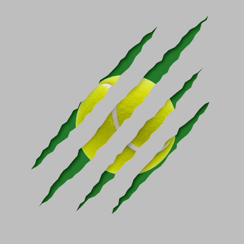 Tennis Ball Scratch Pattern