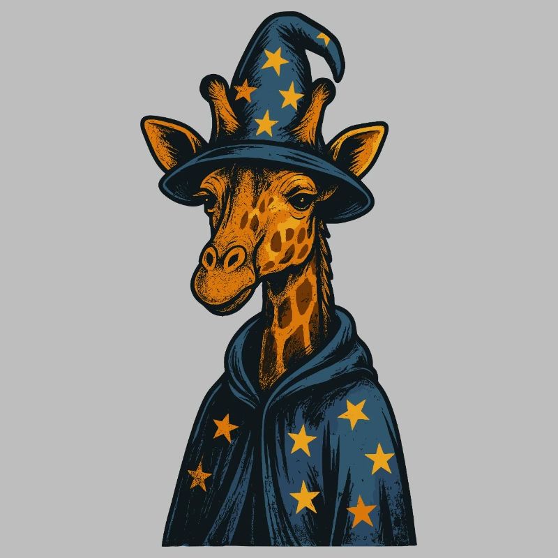 Wizard Giraffe Magic Art