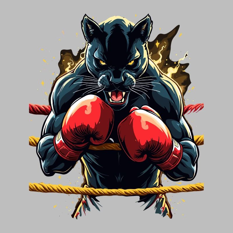 Combattre la panthère sur le ring de boxe