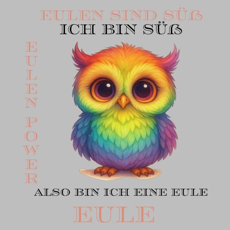 Regenbogen Eulen Power