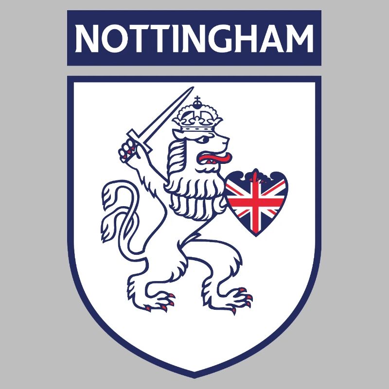 Lion bouclier de Nottingham avec épée