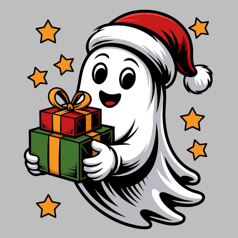 Geist mit Weihnachtsgeschenken