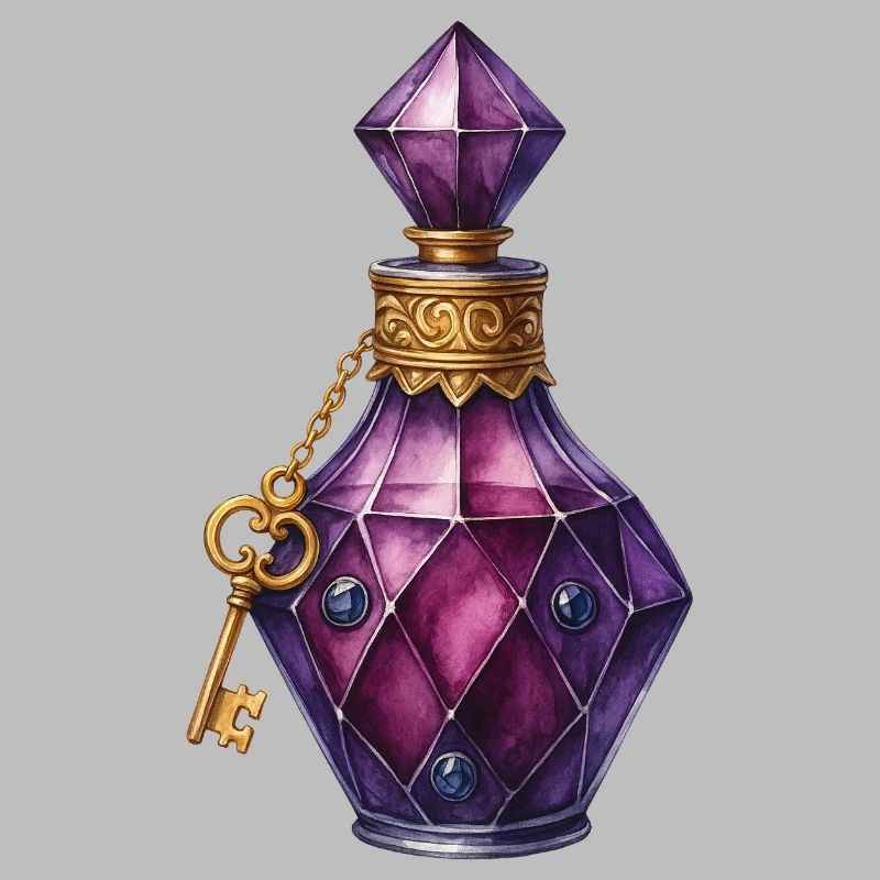 Élixir de Potion Magique Fiole Joyau Potion de Sort