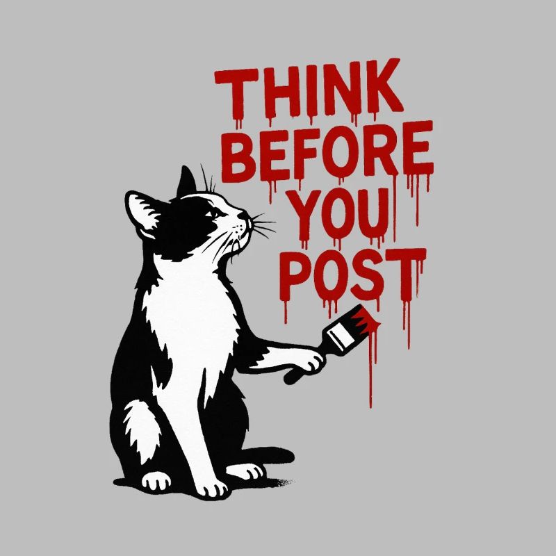 Think before you post Cat