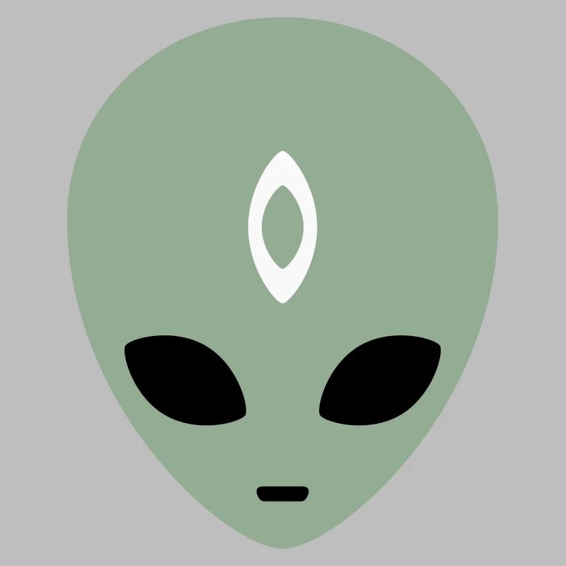 Alien Head Third Eye (three colours)