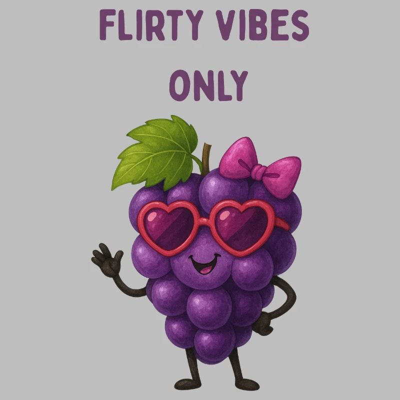 Flirting Grape Graphic