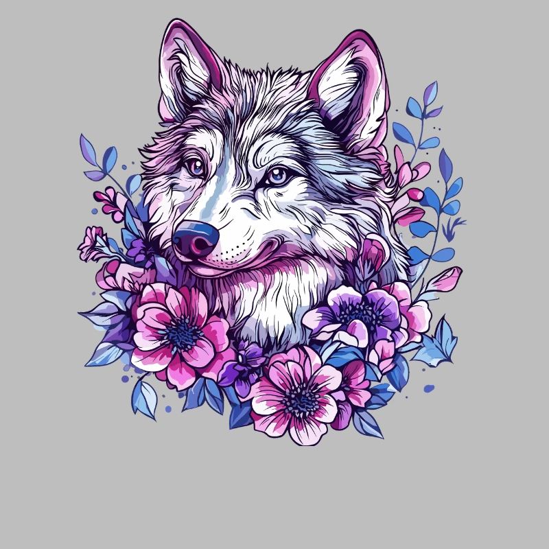 Loup fleur : explosion de couleurs dans la couronne de fleurs