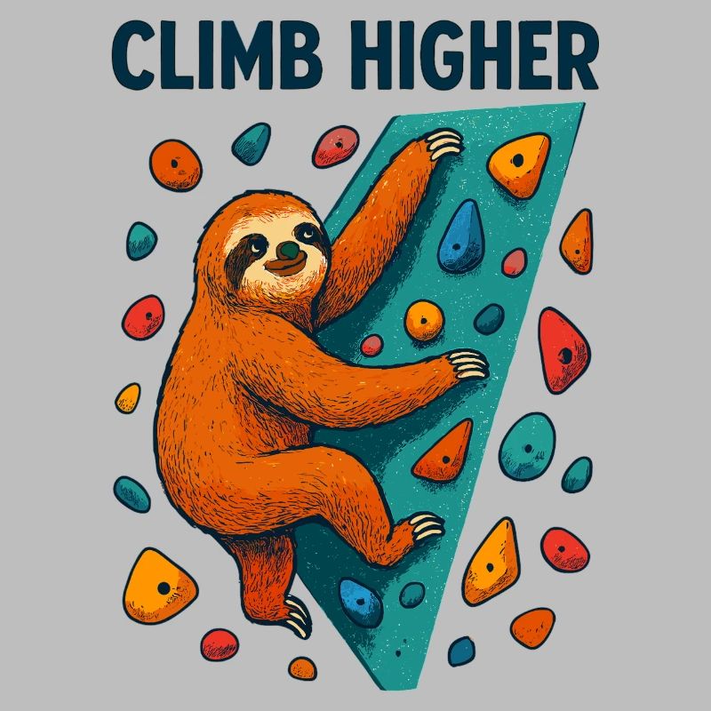 Bouldering Sloth Climbing Gift