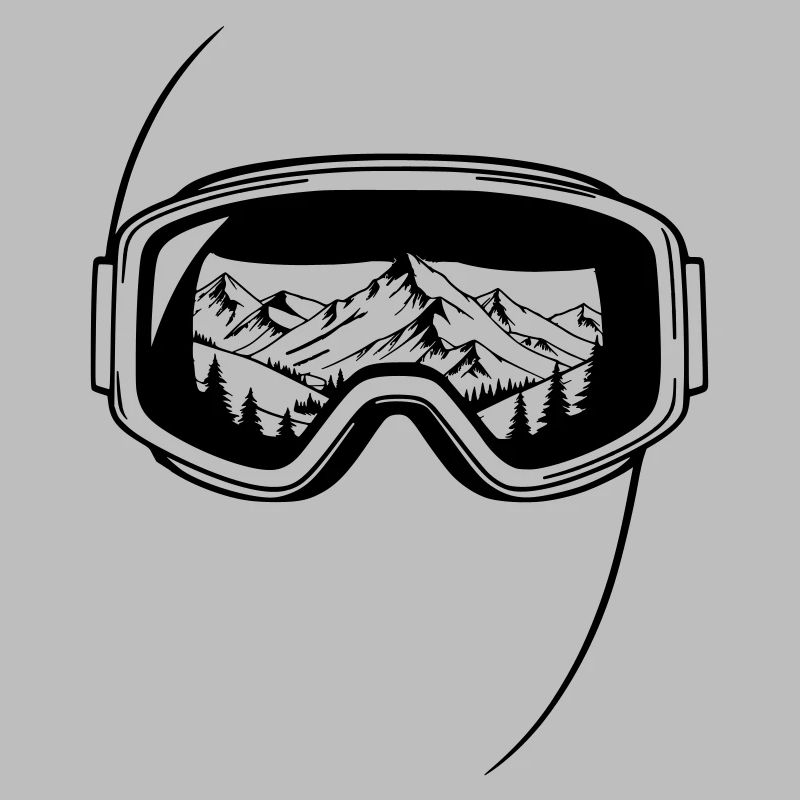 Summit View Ski Goggles Graphic