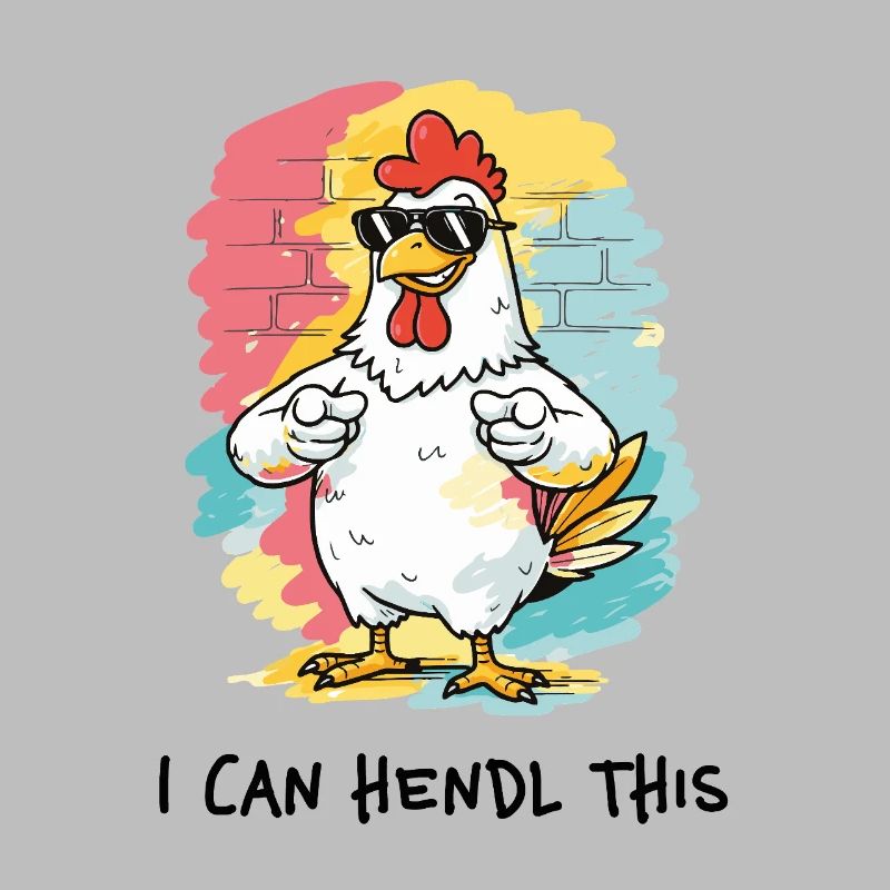 I Can Hendl This – Dialect Pun Chicken Rooster