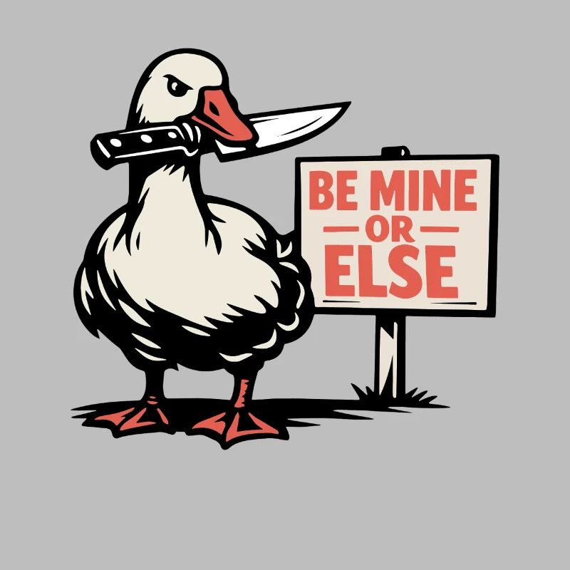 Be Mine or Else - Valentine's Gans