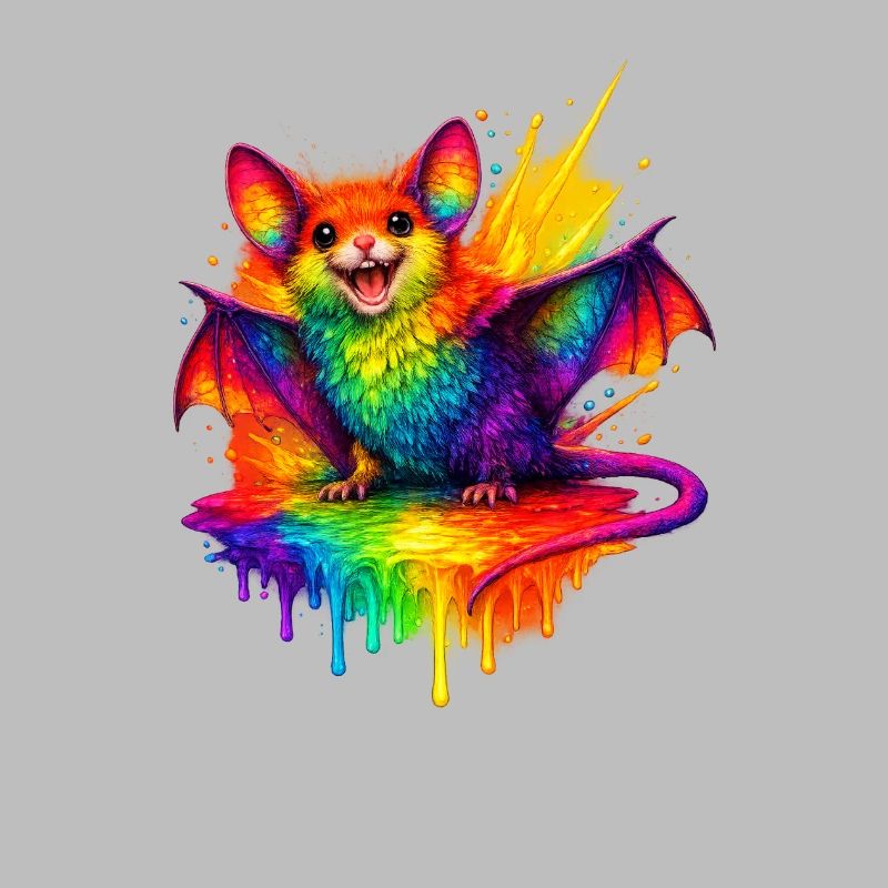 Regenbogenfledermaus Splash