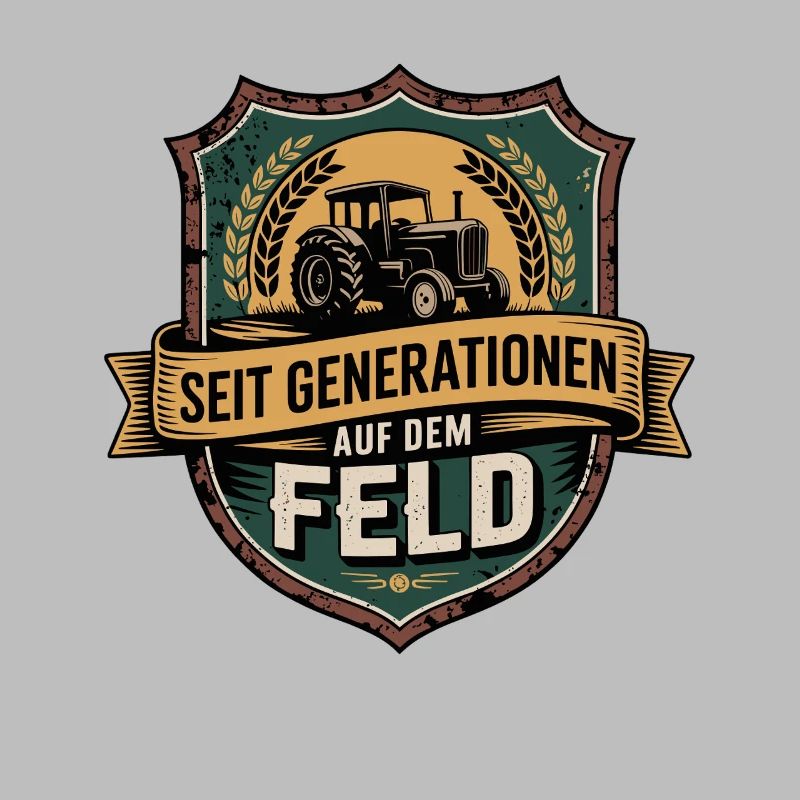  Seit Generationen Auf Dem Feld Traktor Bauer