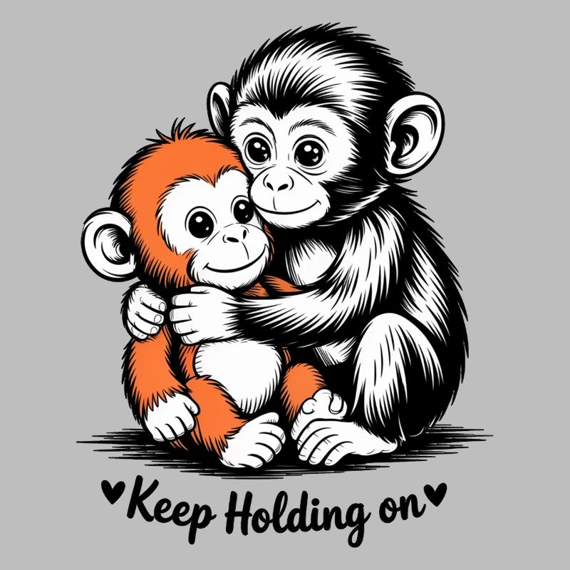Hugging Monkey Duo