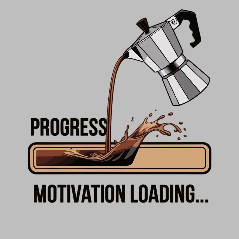 Kaffee Lover Shirt – Motivation Loading Progress