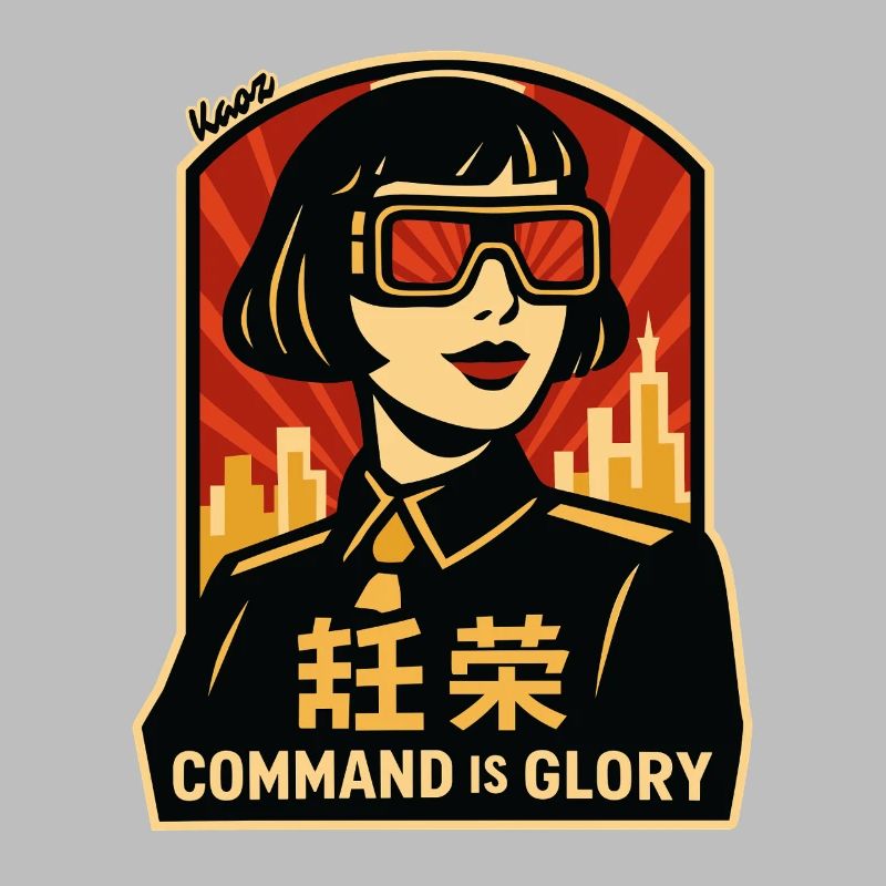 Command Is Glory Retro Poster