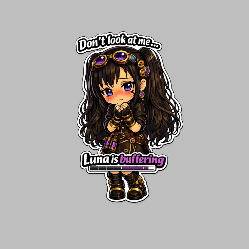 Luna Buffing Chibi Steampunk