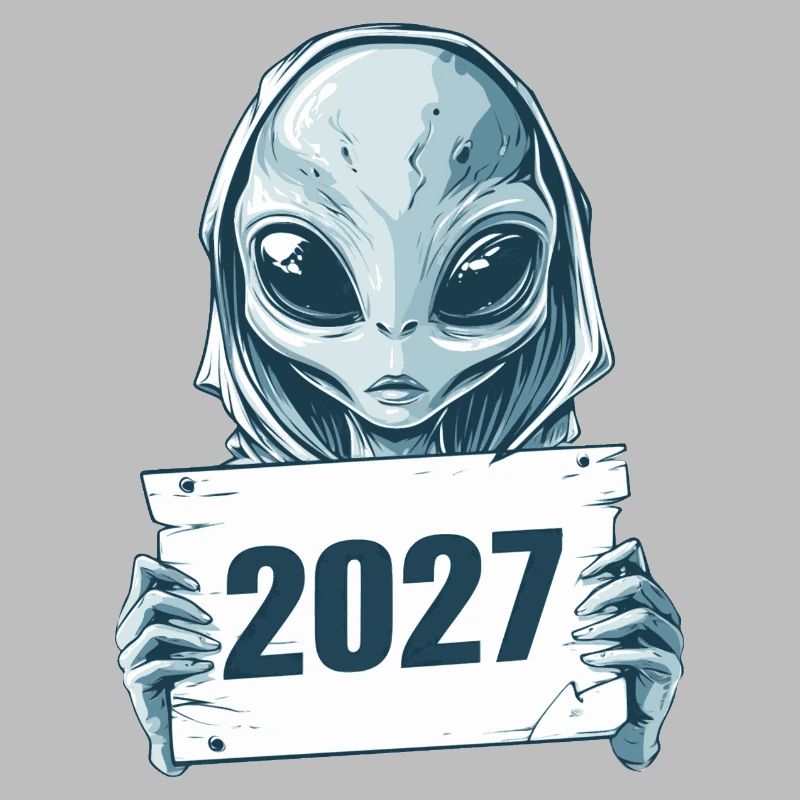 Extraterrestre bleu clair 2027