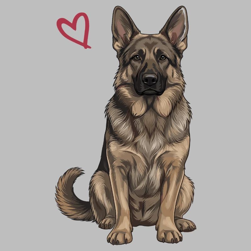 Schwarz-brauner Deutscher Schäferhund
