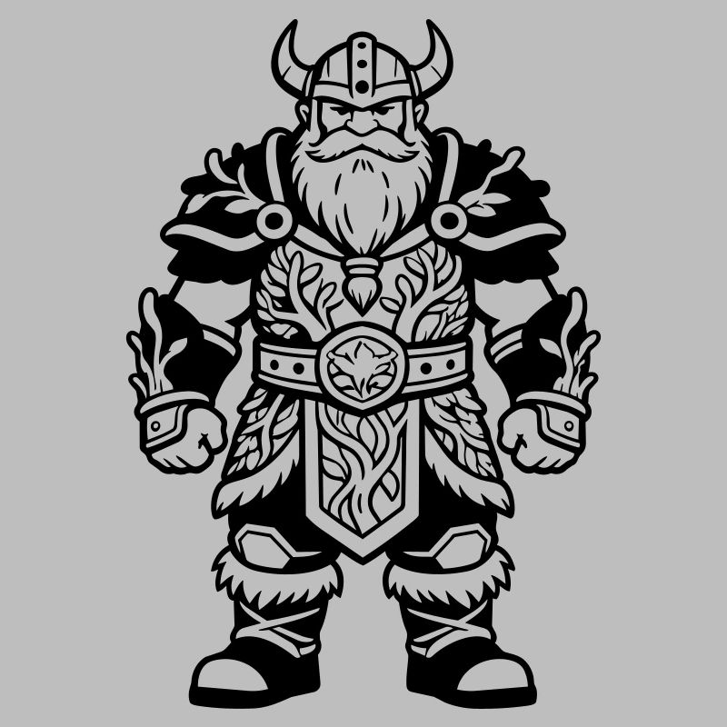 Dwarf with armor