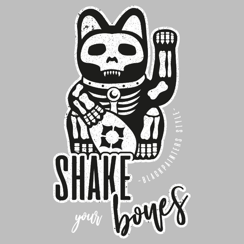 Skeleton Waving Cat - Shake your Bones