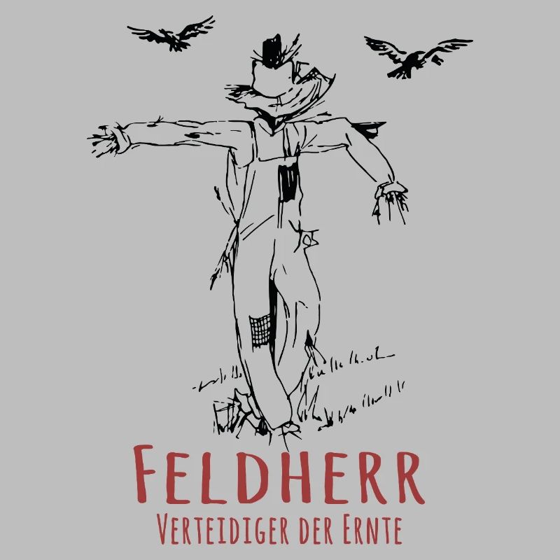 Feldherr Vogelscheuche Lustiger Ernte Spruch